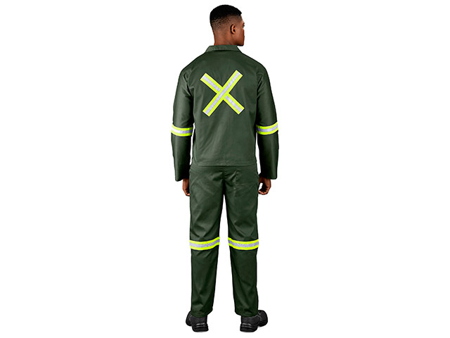 Acid Resistant Polycotton Conti Suit - Reflective Arm