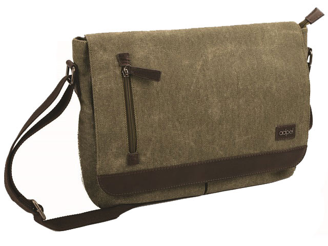 Canvas And Leather Shoulder Bag