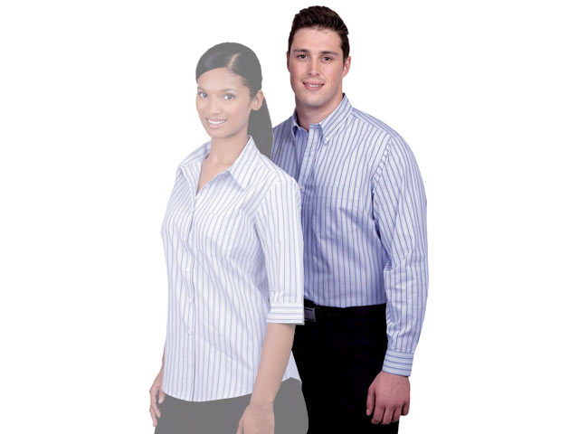 Cotton Rich Yarn Dyed Stripe Mens Shirt - Image 2