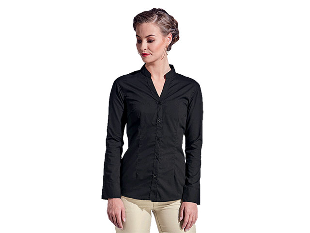 Ladies Barista Blouse Long Sleeve Shirt