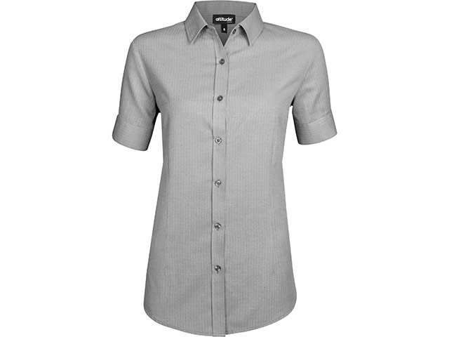 Ladies Short Sleeve Nottingham Shirt - Image 2