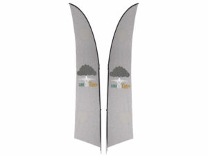 Legend 3M Sublimated Arcfin Double-Sided Flying Banner