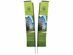 Legend 4M Sublimated Telescopic Double-Sided Flying Banner