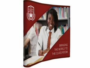 Legend Curved Banner Wall With Wings 2.15M X 2.25M