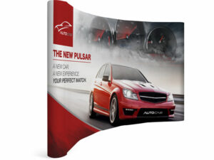 Legend Curved Banner Wall With Wings 3.5M X 2.25M