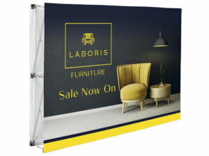 Legend Double-Sided Straight Banner Wall 1.52M X 2.25M