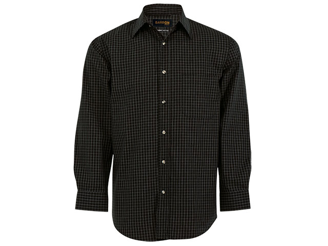 Mens Pioneer Check Lounge Long Sleeve Shirt - Image 2