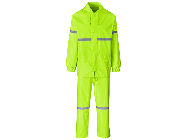Outdoor Reflective Polyester Pvc Rainsuit - Image 2