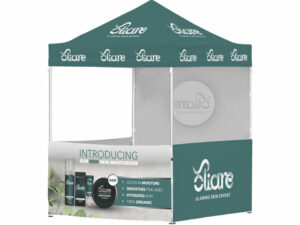 Ovation Sublimated Gazebo 2M X 2M - 3 Half-Wall Skins - 1 Full-Wall Skin