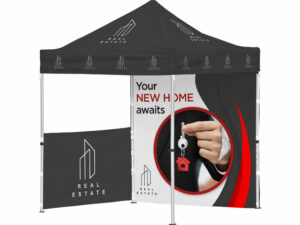 Ovation Sublimated Gazebo 2M X 2M Petite Frame - 1 Half-Wall Skin - 1 Full-Wall Skin