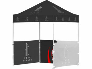 Ovation Sublimated Gazebo 2M X 2M Petite Frame - 3 Half-Wall Skins