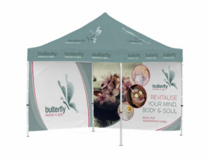 Ovation Sublimated Gazebo 3M X 3M - 2 Full-Wall Skins