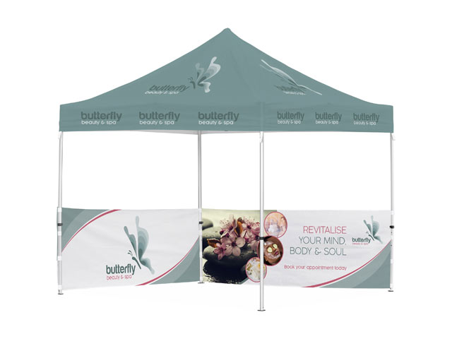 Ovation Sublimated Gazebo 3M X 3M - 2 Half-Wall Skins
