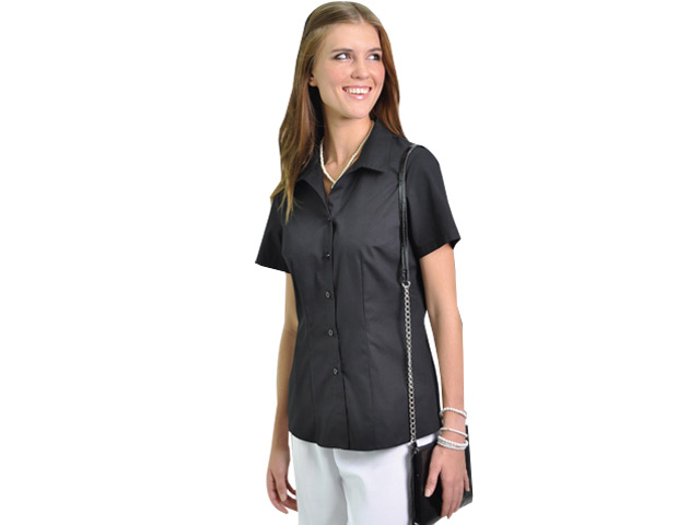 Roselina Check Short Sleeve Blouse - Image 2