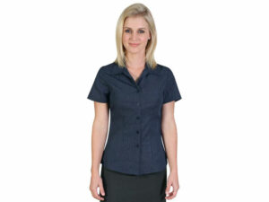 Roselina Check Short Sleeve Blouse