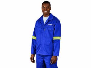 Site Premium Polycotton Jacket - Reflective Arms - Yellow Tape