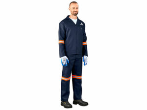 Technician 100 Percent Cotton Conti Suit - Reflective Arms and Legs - Orange Tape