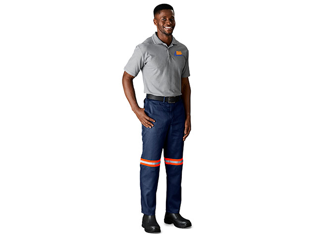 Trade Polycotton Pants - Reflective Legs - Orange Tape