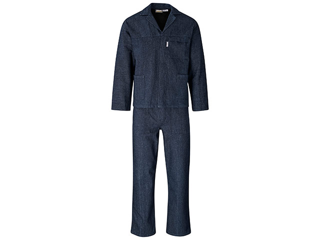 Vintage 100 Percent Cotton Denim Conti Suit - Image 2