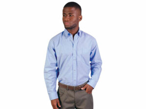 Woven Long Sleeve Chambray Shirt