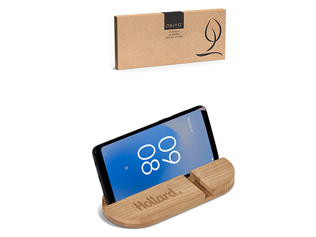 Okiyo Kurosu Bamboo Phone Stand - Image 2