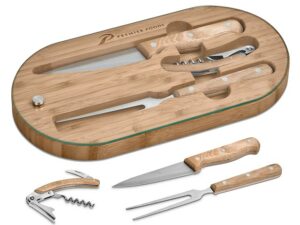 Okiyo Suraisu Bamboo Food and Wine Set