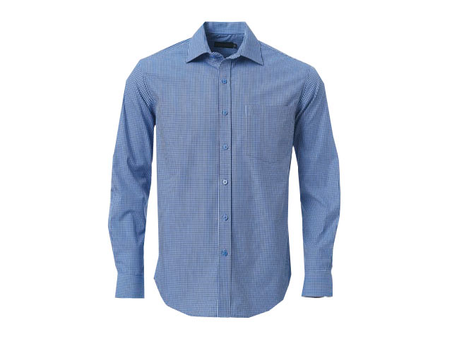 K239 Mens Carlo Galucci Tivoli Check Long Sleeve Shirt - Image 3