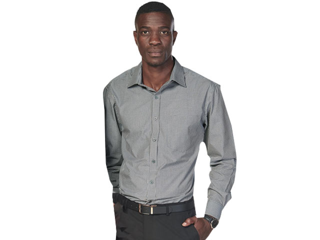 K239 Mens Carlo Galucci Tivoli Check Long Sleeve Shirt