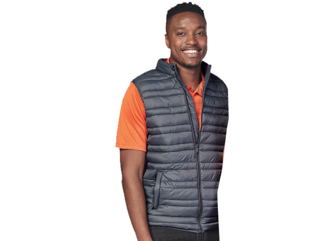 Men'S Stellar Quilted Faux Down SleeveLess Bodywarmer