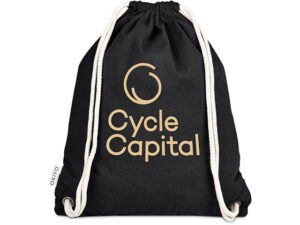 Okiyo Kinchaku Recycled Canvas Drawstring Bag