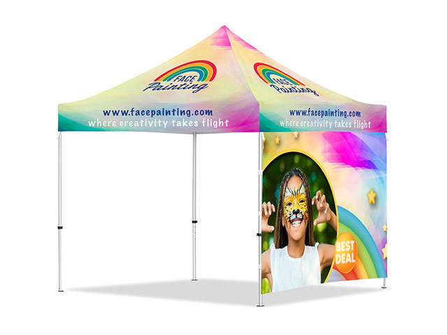 Coated Steel Sublimated Gazebo 3M X 3M - 1 Full-Wall Skin - Image 2