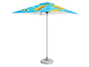 Fade Resistant Parasol Single Round Pole 2M X 2M