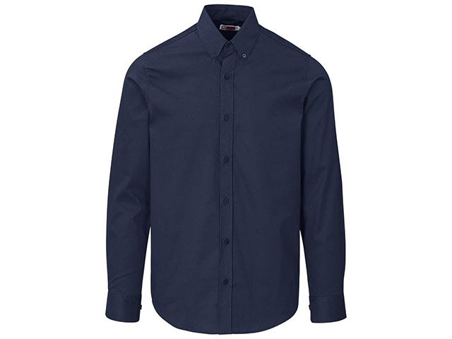 Mens Long Sleeve Cotton Twill Moderna Shirt - Image 3