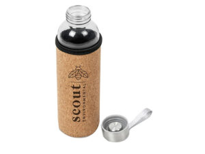 Kooshty Kork  Glass Water Bottle - 500Ml