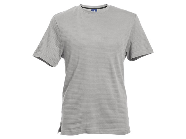 170g Pique Knit Jacquard Stripe T-Shirt - Image 4