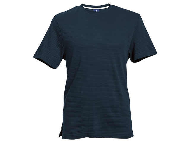 170g Pique Knit Jacquard Stripe T-Shirt - Image 5