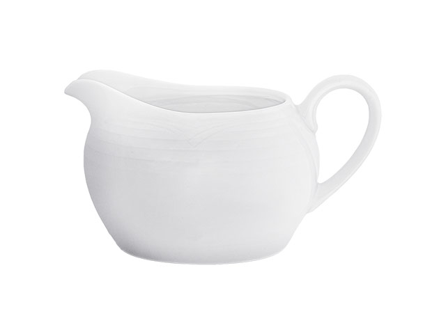 Arctic White Gravy Boat With Saucer