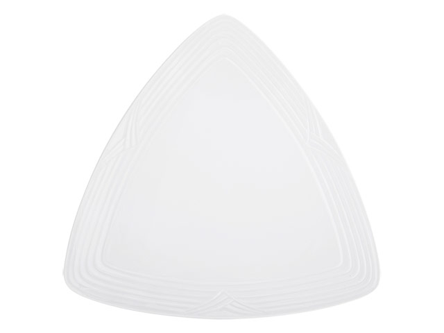 Arctic White Triangle Plate