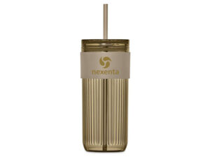 Serendipio Mayfair Plastic Tumbler andamp; Straw-650Ml