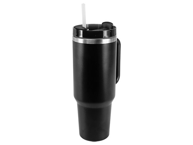 1.2L Double Walled Travel Mug with Straw - Image 2