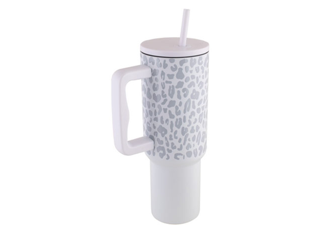 1200Ml Leopard Print Travel Mug - Image 2