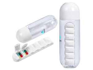Altitude Vita-Stream Pill Box Plastic Water Bottle - 600ml