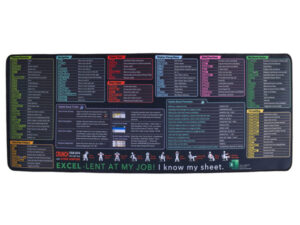 Excel Cheat Sheet Desk Mat / Mousepad XL