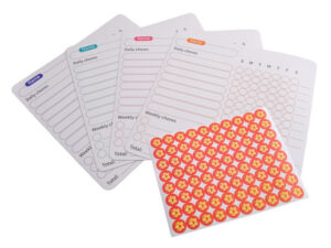Fridge Magnet Chore Tracker and Reward Set