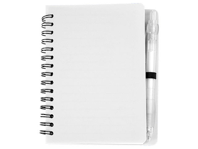 Mini Spiral Notebook with Pen - Image 4