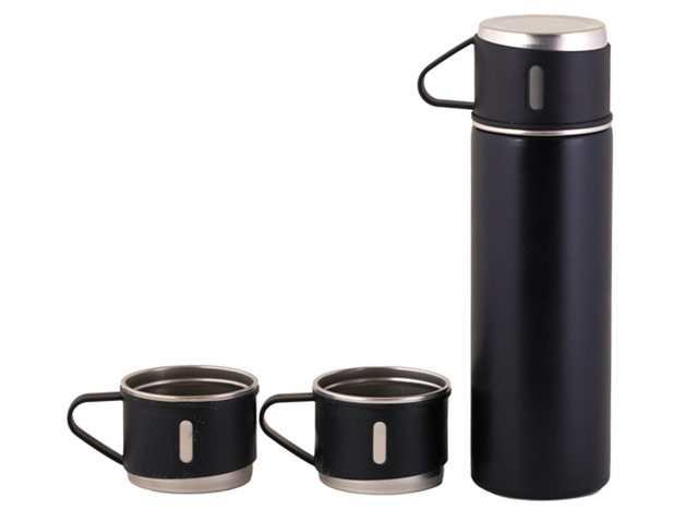 Vacuum Flask and Mini Mug Set