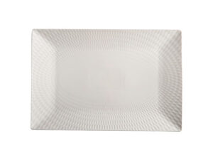 White Basics Diamonds Rectangular Platter